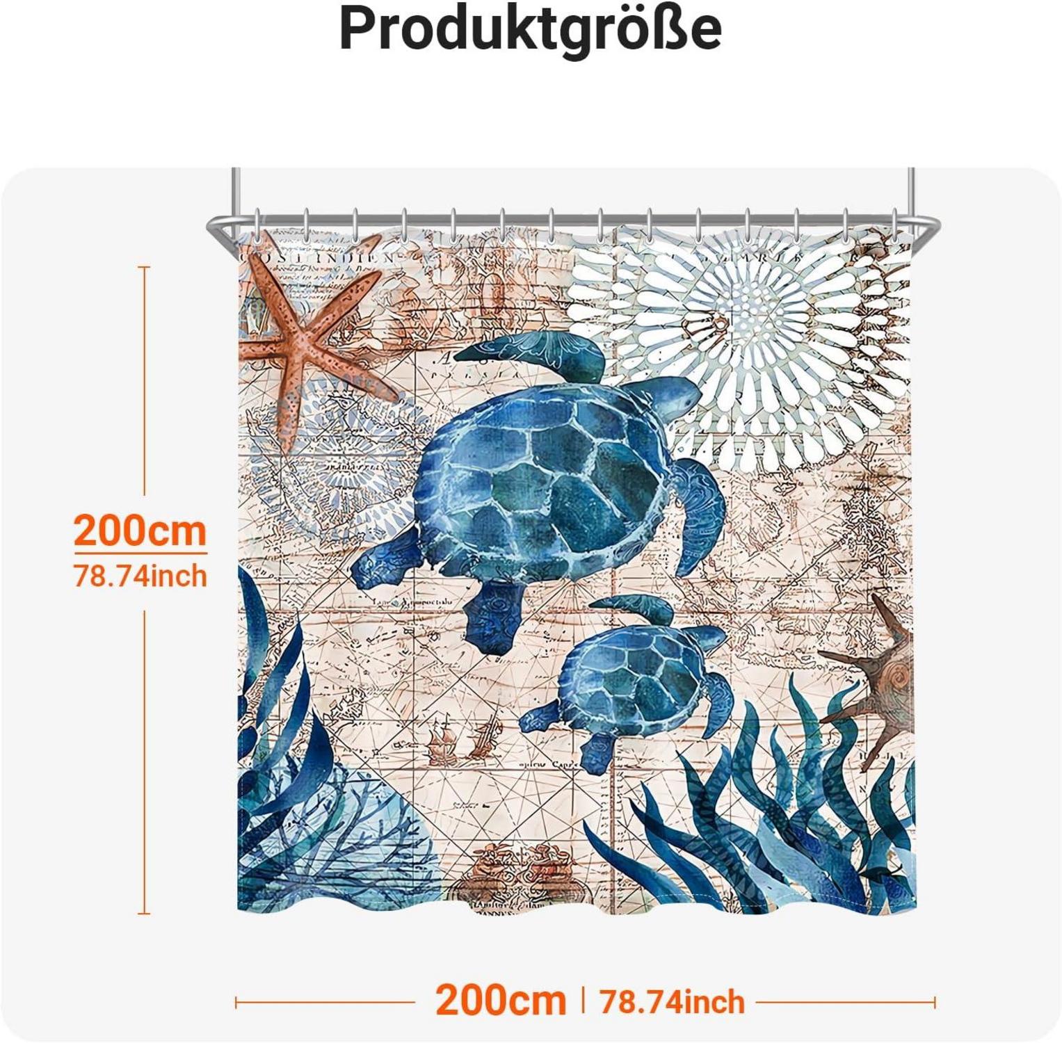 Duschvorhang Meeresschildkröte