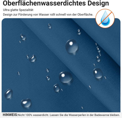 Duschvorhang Dunkelblau Polyester 150x180cm Wasserabweisend