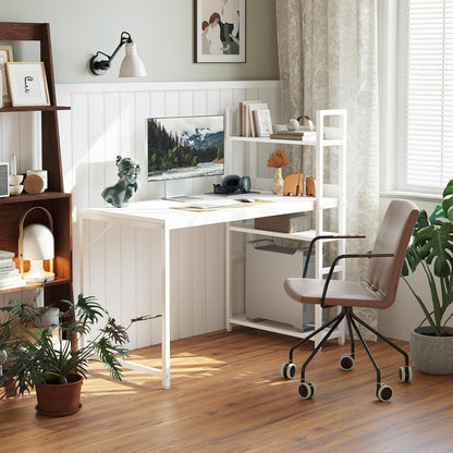 CubiCubi Schreibtisch 120x60cm mit Regal