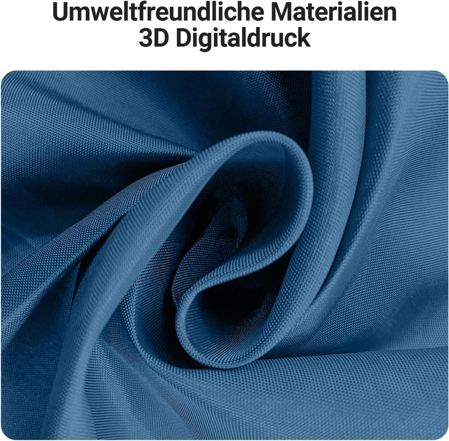 Duschvorhang Dunkelblau 180x220cm, Antischimmel, Wasserabweisend, Waschbar