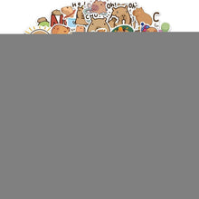 Wasserdelfin & Capybara Sticker Set – 100 Aufkleber für Laptop & Co.