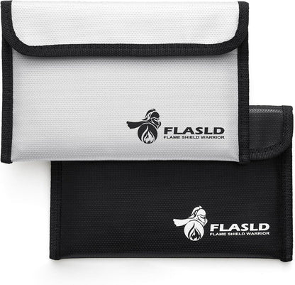 2er Set Feuerfeste Geldtasche 13x20 cm 1371℃, Wasserfest & Sicher