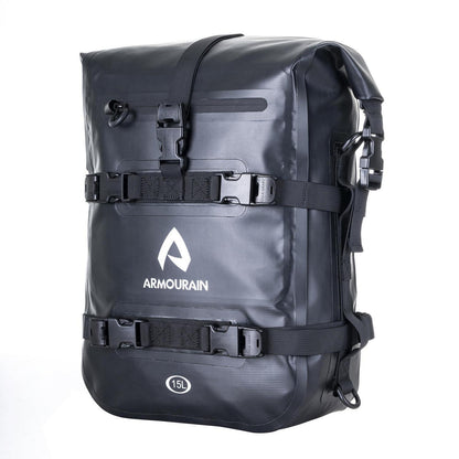 Wasserdichte Motorrad Hecktasche 15L – PVC Schwarz