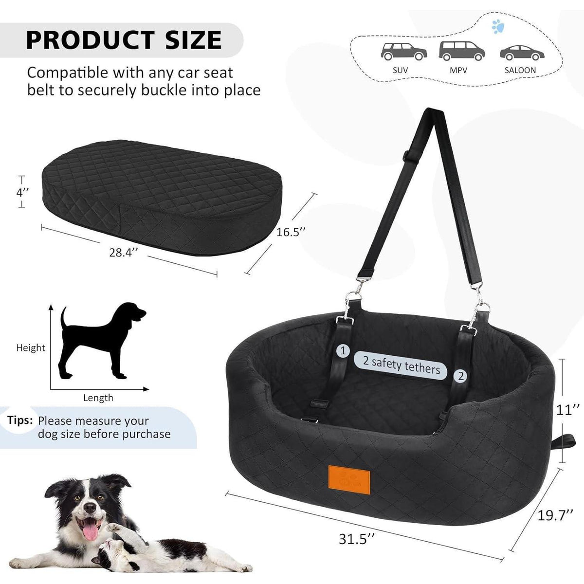 Hundesitz Auto – Sicher & Komfortabel für Große Hunde