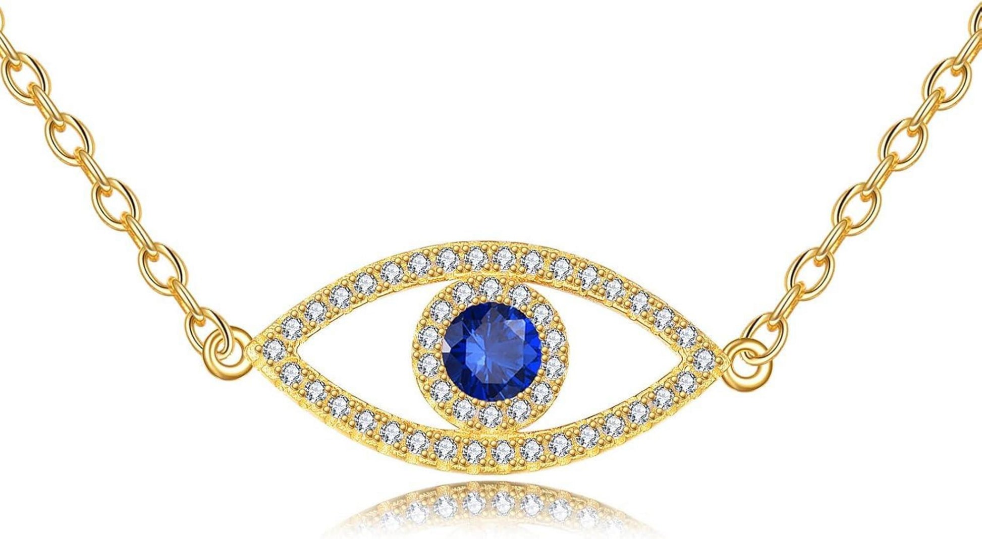 VONALA Böses Auge 925 Sterling Silber Halskette Unendlichkeit Goldene