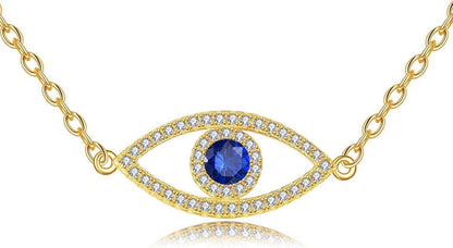 VONALA Böses Auge 925 Sterling Silber Halskette Unendlichkeit Goldene