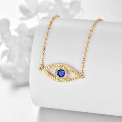Böses Auge Kette 925 Sterling Silber Halskette Amulett