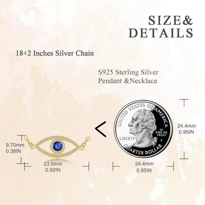 VONALA Böses Auge 925 Sterling Silber Halskette Unendlichkeit Mädchen Geschenk