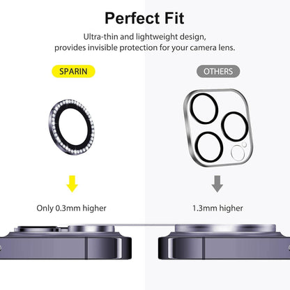 SPARIN 4 Stück iPhone 14 Pro Max Kameraschutz 9H Glas Schutz HD-Klarheit