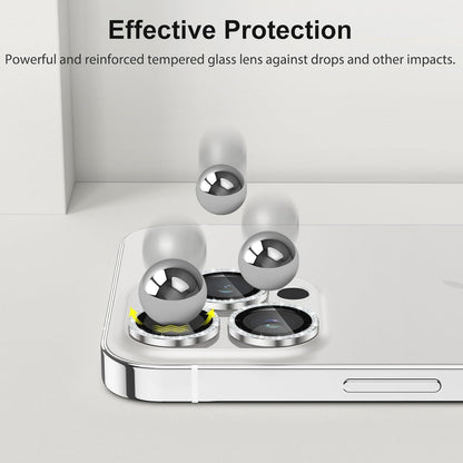 SPARIN 4 Stück Kamera Schutz für iPhone 14 Pro/Pro Max, 9H Härte Glas Protector