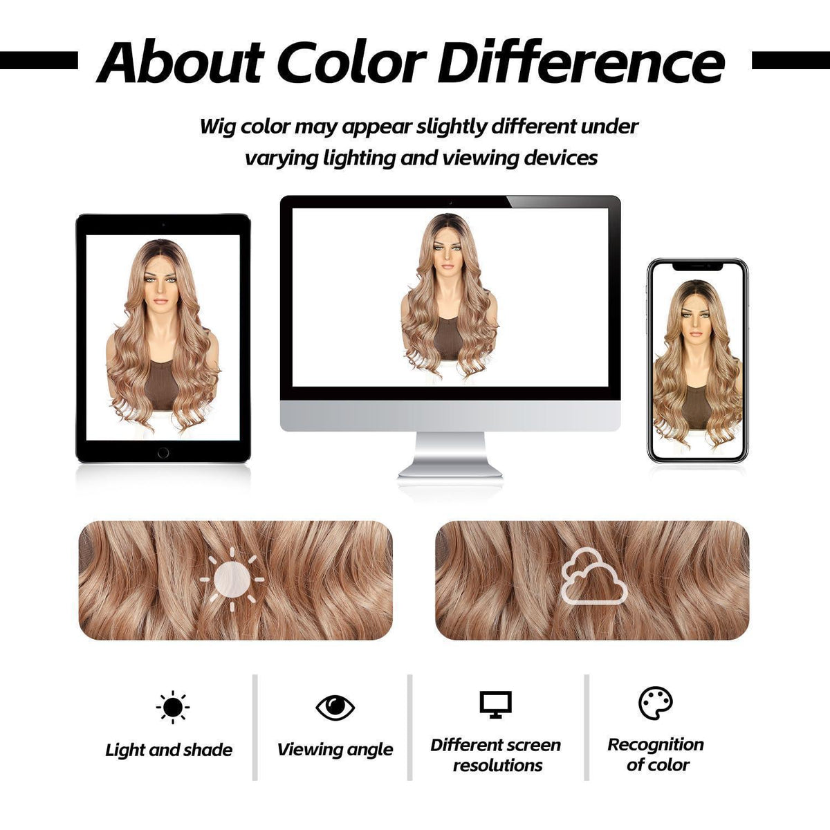 Rose Gold Körperwelle Spitze Front Perücke Synthetisch 26 Zoll