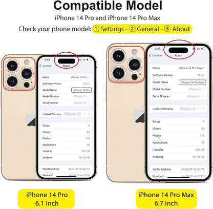 Kameraschutz iPhone 14 Pro/14 Pro Max 4er Pack 9H Glas