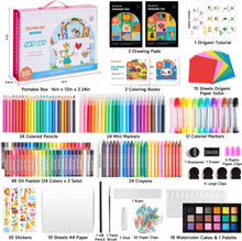 Shuttle Art 335-teiliger Malkoffer Kinder rosa Malset mit