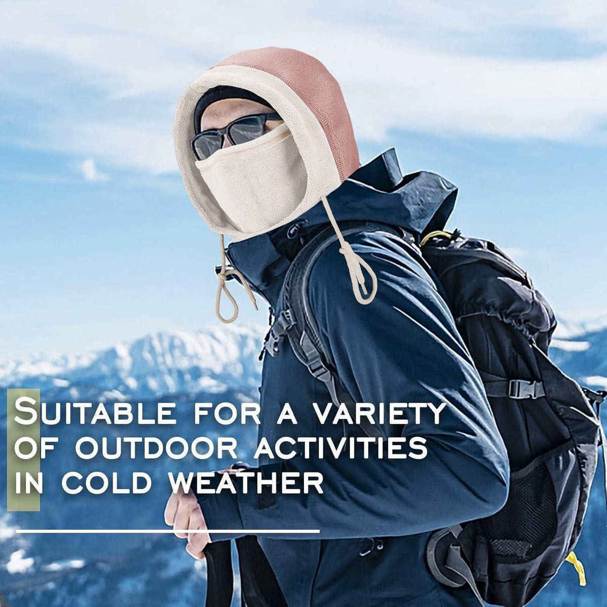 Warme Fleece Sturmhaube – Winddicht & Verstellbar für Ski, Motorrad & Alltag