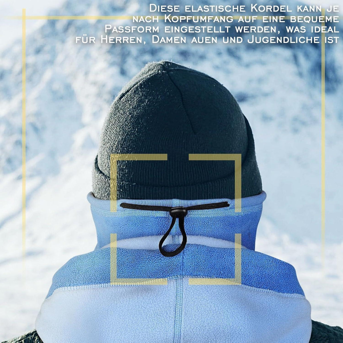 Warme Fleece Sturmhaube – Winddicht & Verstellbar für Ski, Motorrad & Alltag