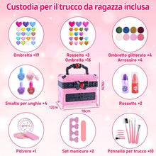 Kinderschminke Set Mädchen Make-up Schminkkoffer Spielzeug