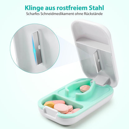 Tablettenteiler für Kleine Tabletten & Große Pillen PP BPA-frei