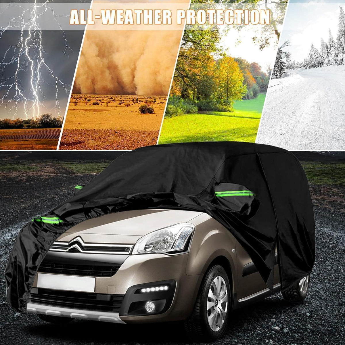 Auto Abdeckung für Citroen Berlingo 2008-2018 LWB – Allwetterschutz
