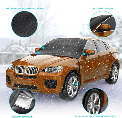 Frontscheibenabdeckung Winter Auto Windschutz SUV LKW Schwarz
