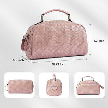 Telena Kulturbeutel PU-Leder Reise-Kosmetiktasche Aufhängen Transparent