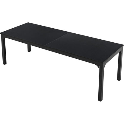 Doppelter Schreibtisch 200x70cm – Industrieller Computertisch für Home Office