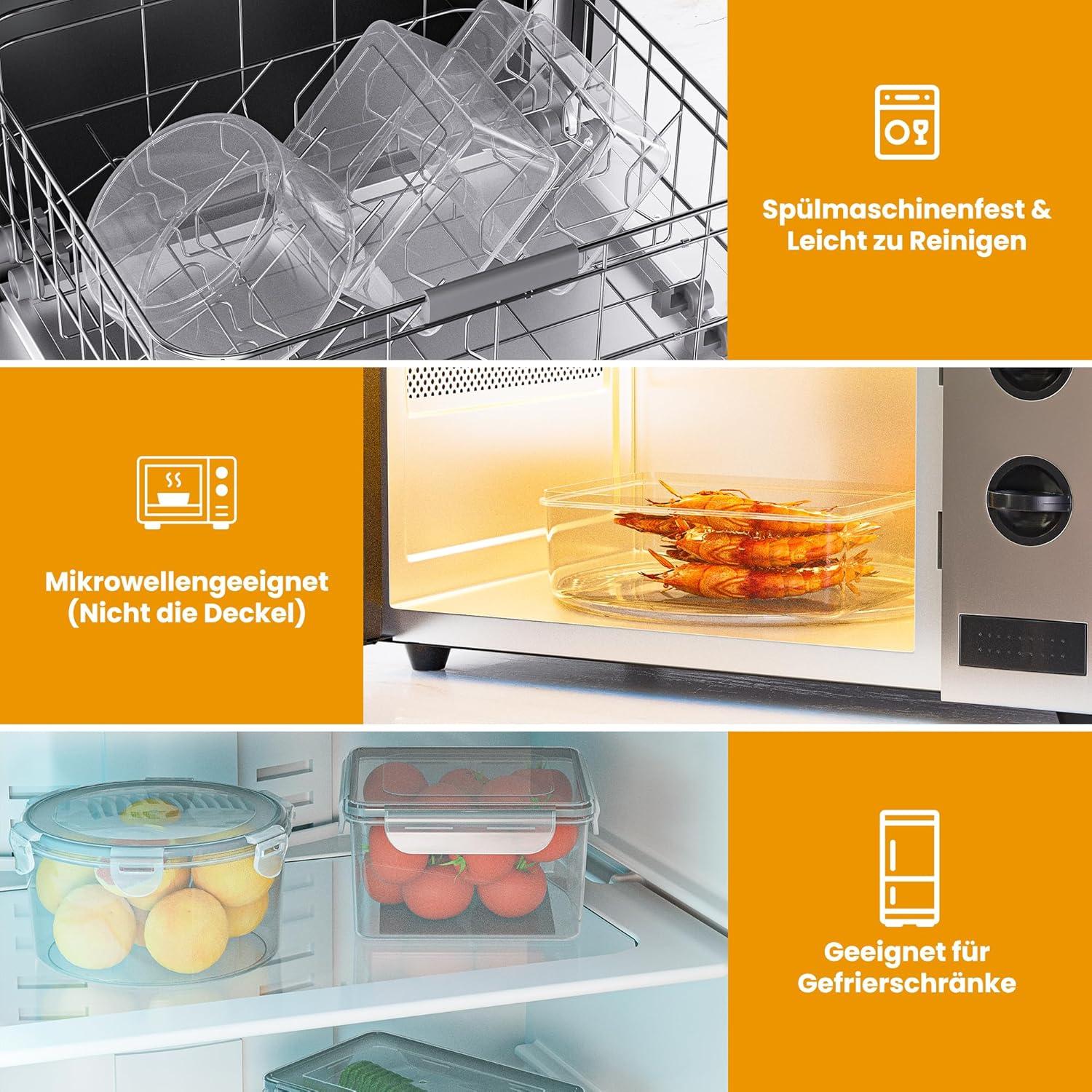 Surejoy Frischhaltedosen Set 18tlg. Luftdicht BPA-Frei