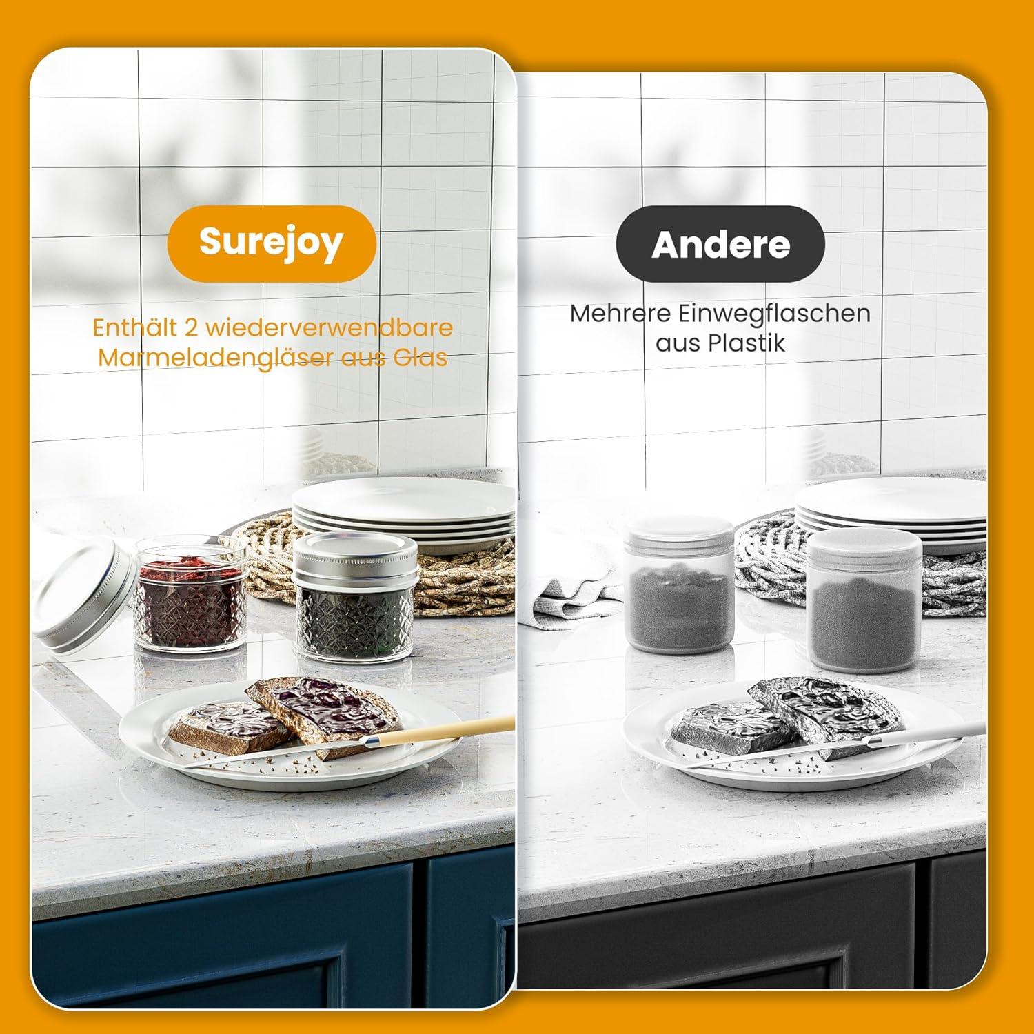 Surejoy Frischhaltedosen Set 18-teilig Luftdicht & BPA-frei
