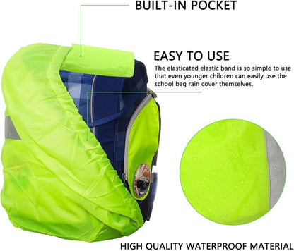 Regenschutz Schulranzen Rucksack 18-25L Reflektor wasserdicht