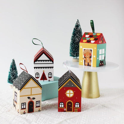 Adventskalender Kinder DIY Häuser 24 Boxen Tüten