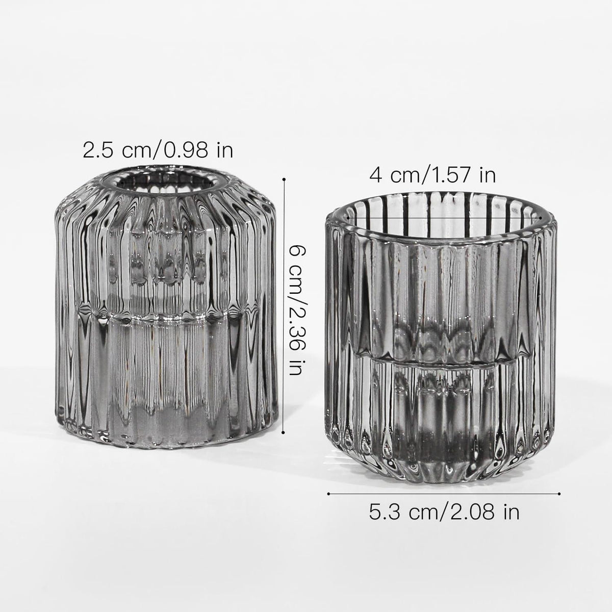 Kerzenhalter Glas Stabkerzen Teelichtkerzen Tischdekoration Hochzeit