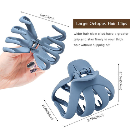 Octopus Haarklammer 5er Set Haarspangen für langes lockiges