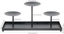Kerzenhalter aus Metall für Stumpenkerzen, höhenverstellbar
