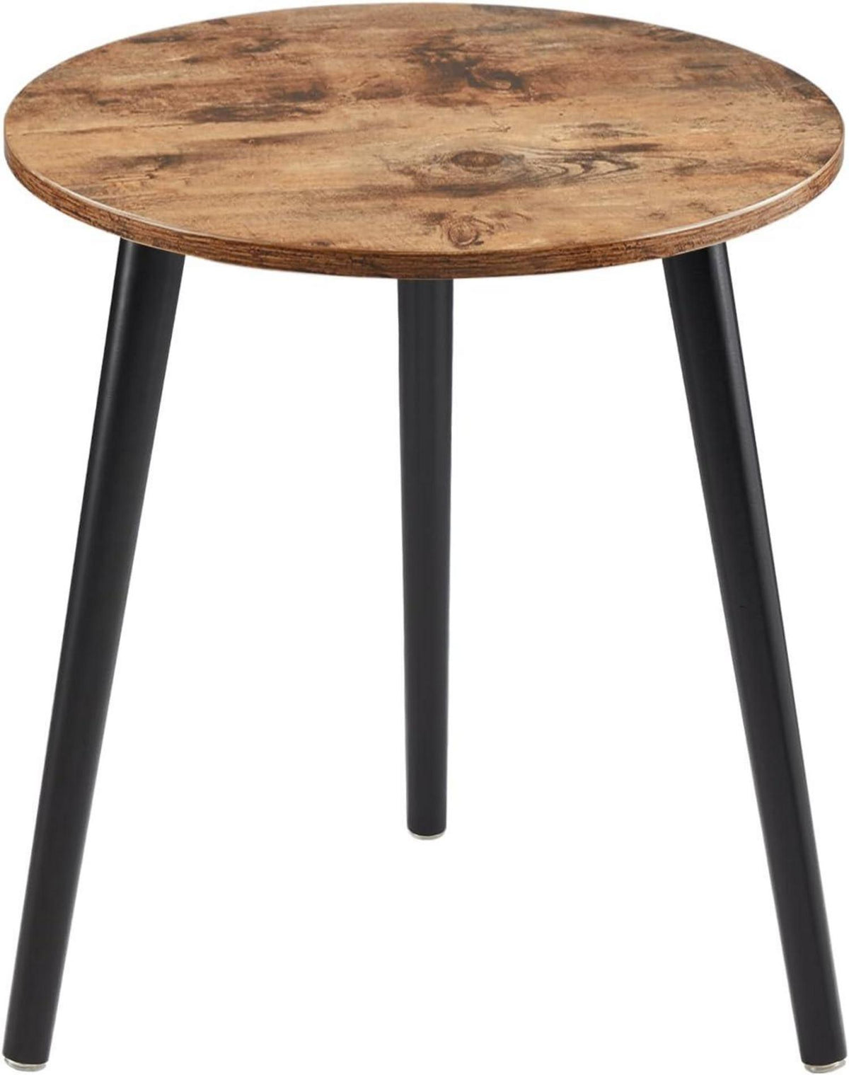 Skandinavischer Holz Beistelltisch Rund Braun 42x42x51CM