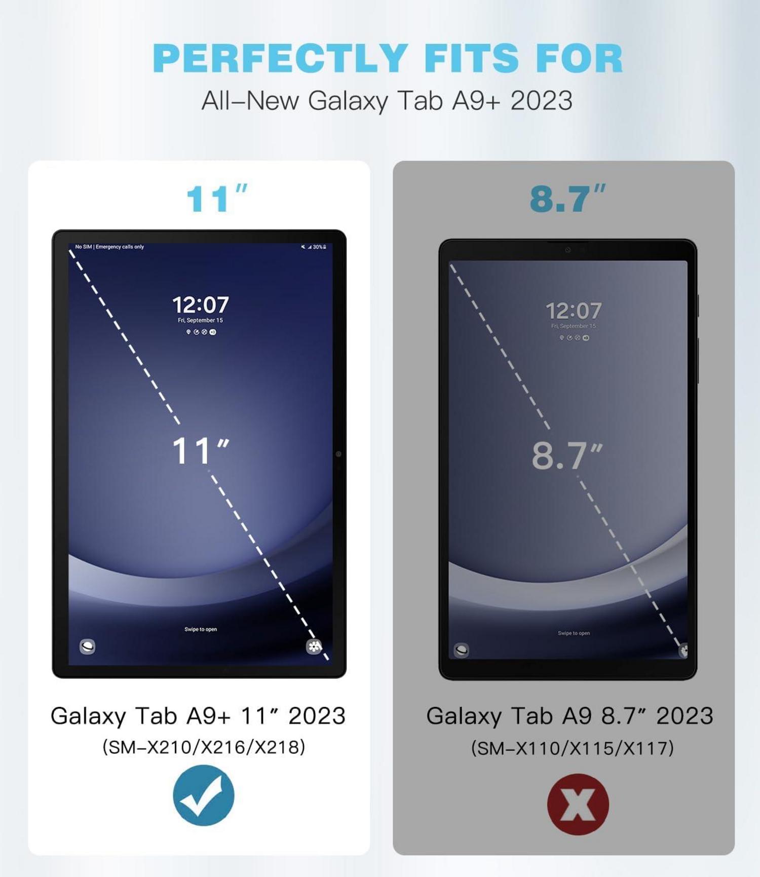 TiMOVO Samsung Galaxy Tab A9 Plus 11 Zoll 2023 Hülle mit