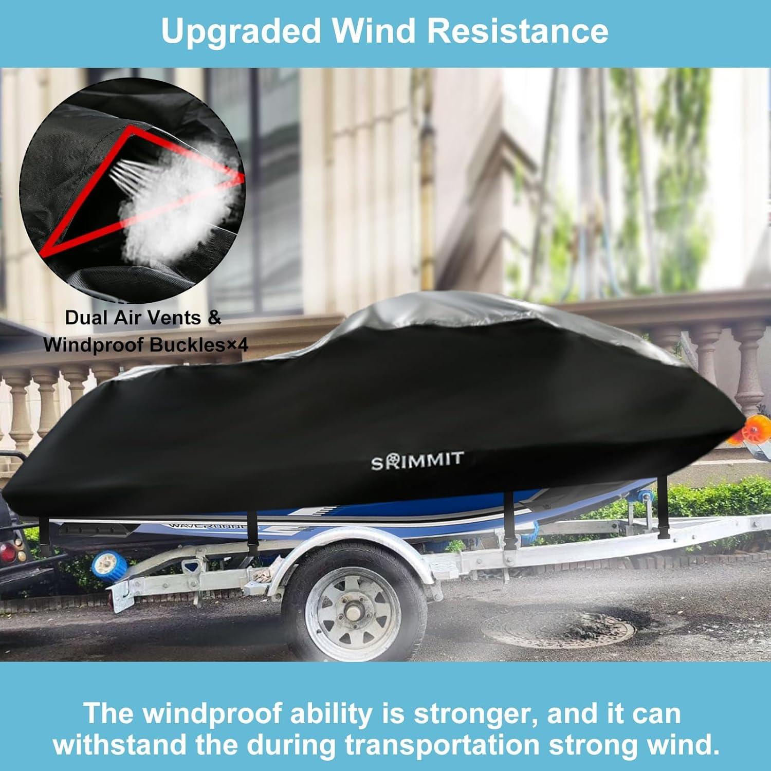 Wasserdichte Bootsplane 420D Oxford Jetski Persenning 292-305CM