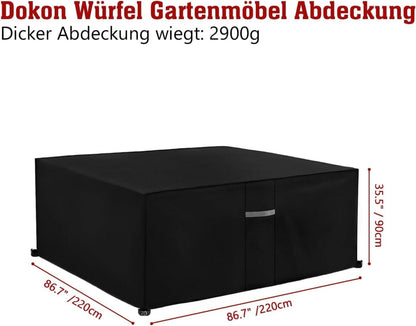 Gartenmöbel Abdeckung Wasserdicht Schwerlast 600D Oxford Gewebe
