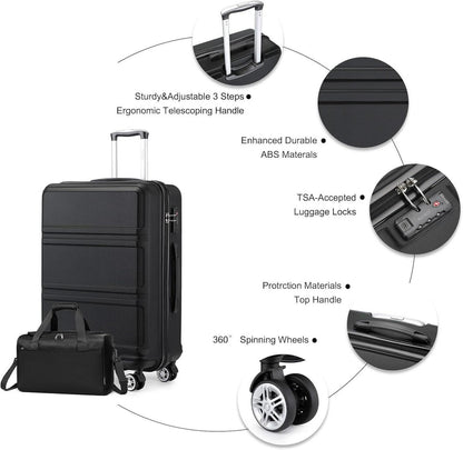 Reisekoffer Set 2-teilig 74cm Trolley mit Ryanair Reisetasche