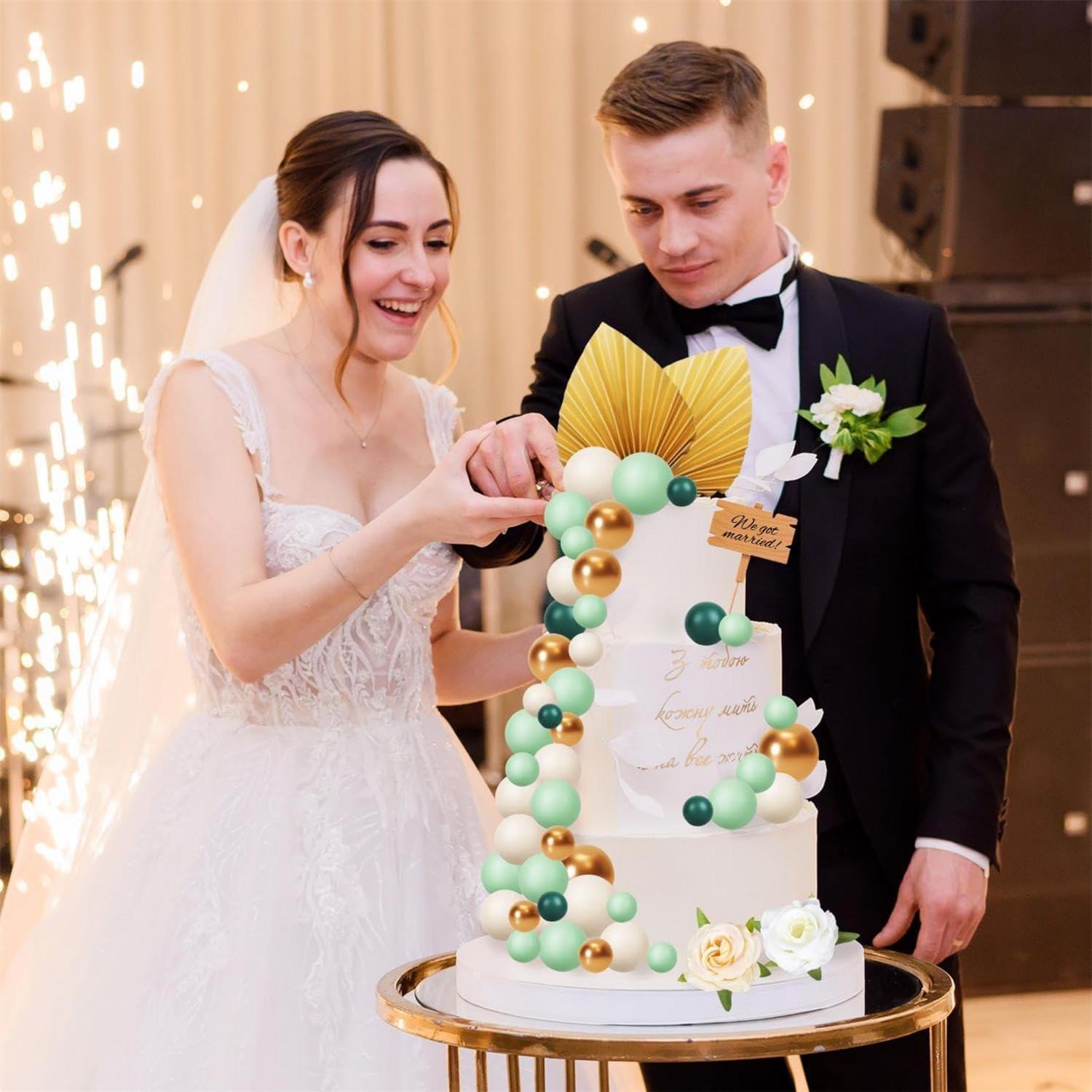 iZoeL Boho Tortendeko Kuchendeko Geburtstag Blumen Palmblätter Cake Topper