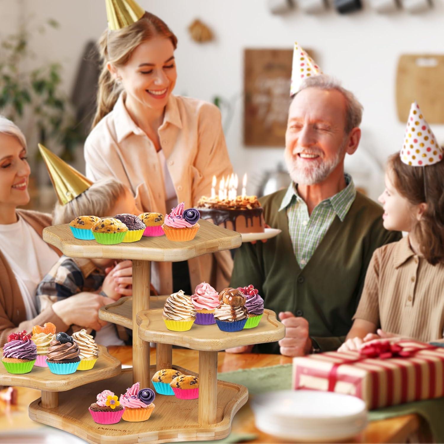 600 Mini-Cupcake-Förmchen in 8 Farben, Backformen Ölbeständig