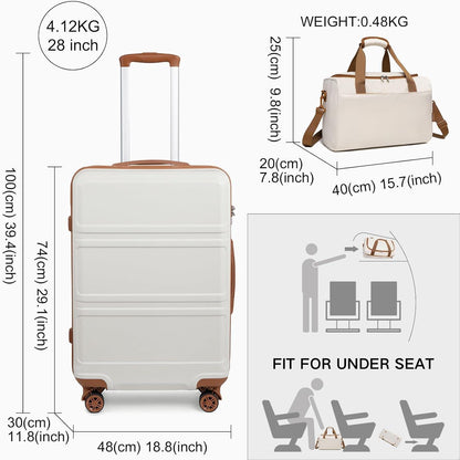 KONO Groß Rollkoffer Set 74cm Reisetrolley mit Ryanair
