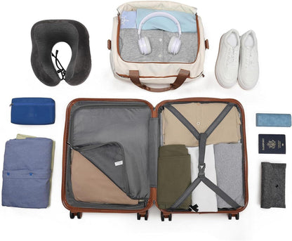 Großer Reisekoffer Set Trolley 74cm + Ryanair Reisetasche 40x20x25cm