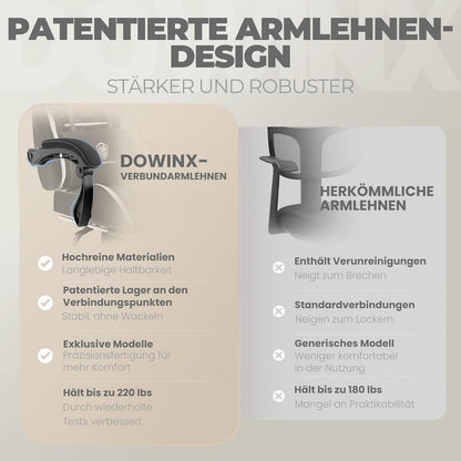 Dowinx Gaming Stuhl Bürostuhl mit Massage Kopfstütze
