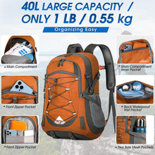 Leichter 40L Wanderrucksack - Wasserdichter Trekkingrucksack