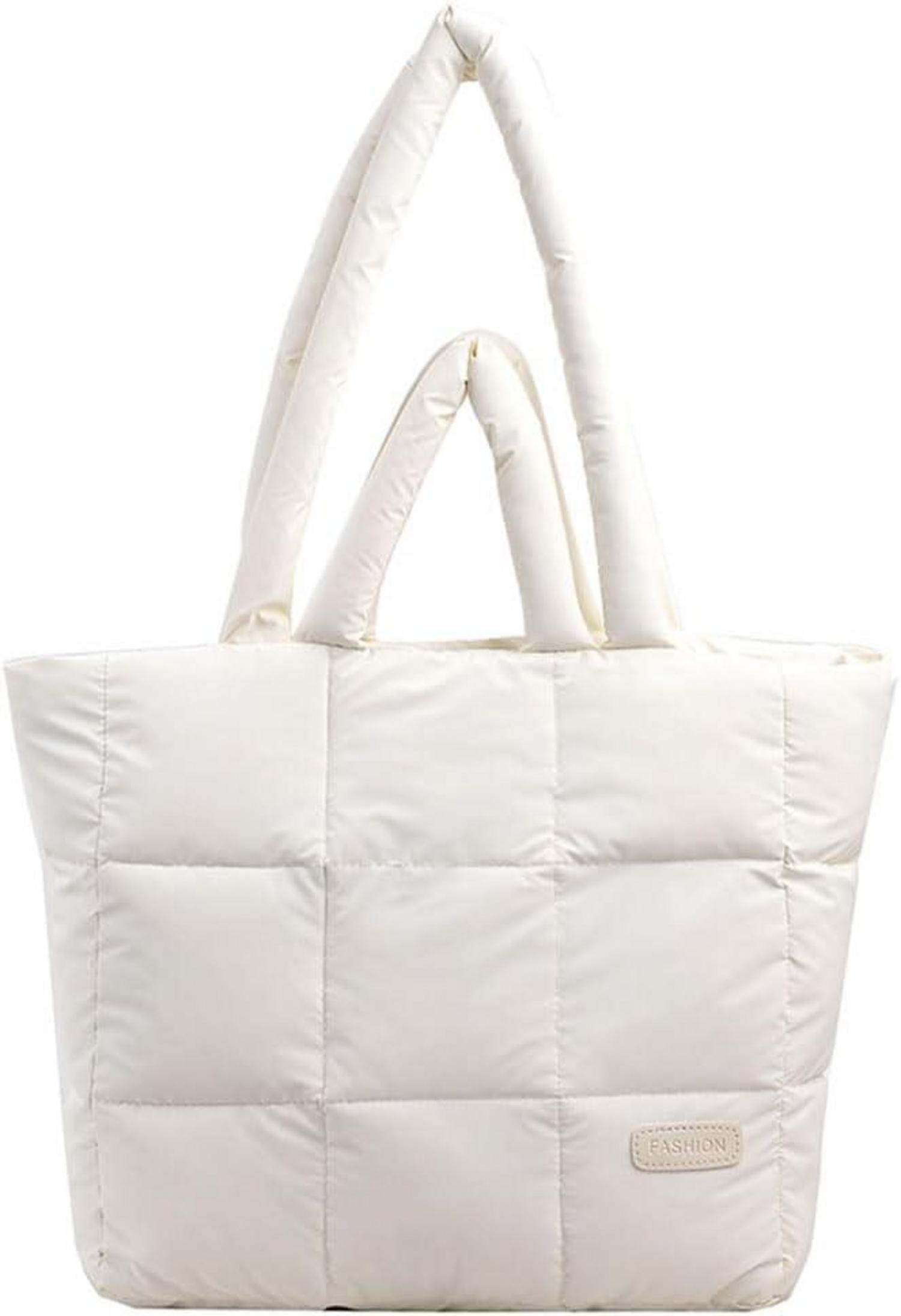 Große Gesteppte Tote Bag mit Reißverschluss, Damen Handtasche