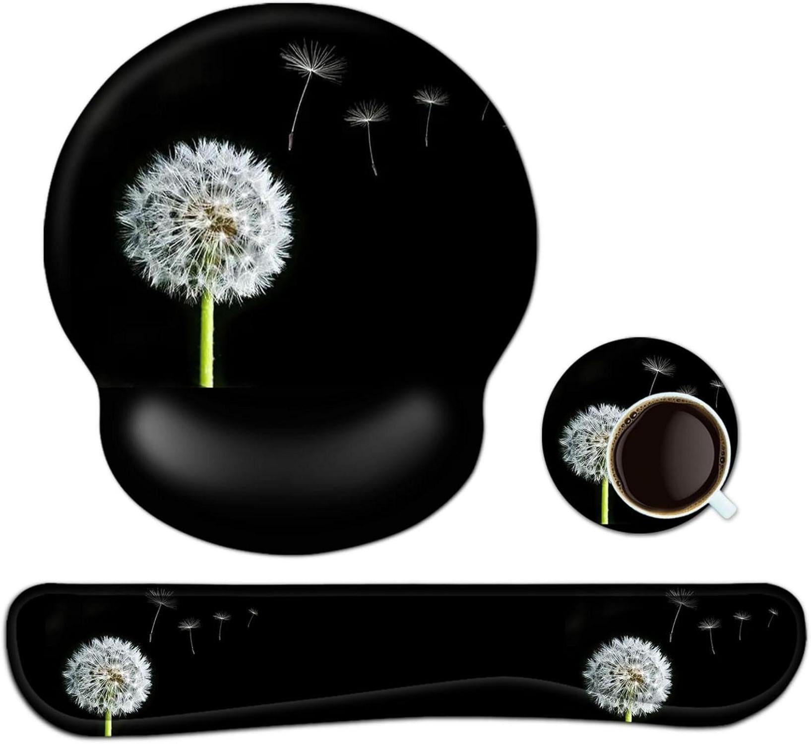 3-in-1 Ergonomisches Handgelenkauflage Set Schwarz