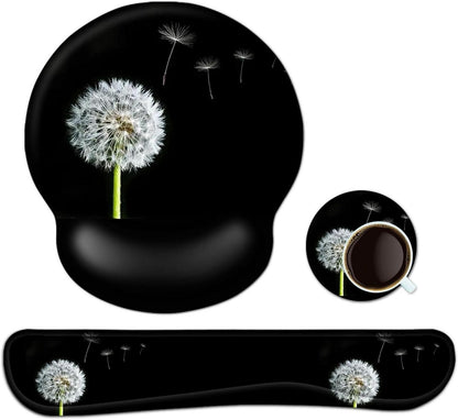 3-in-1 Ergonomisches Handgelenkauflage Set Schwarz