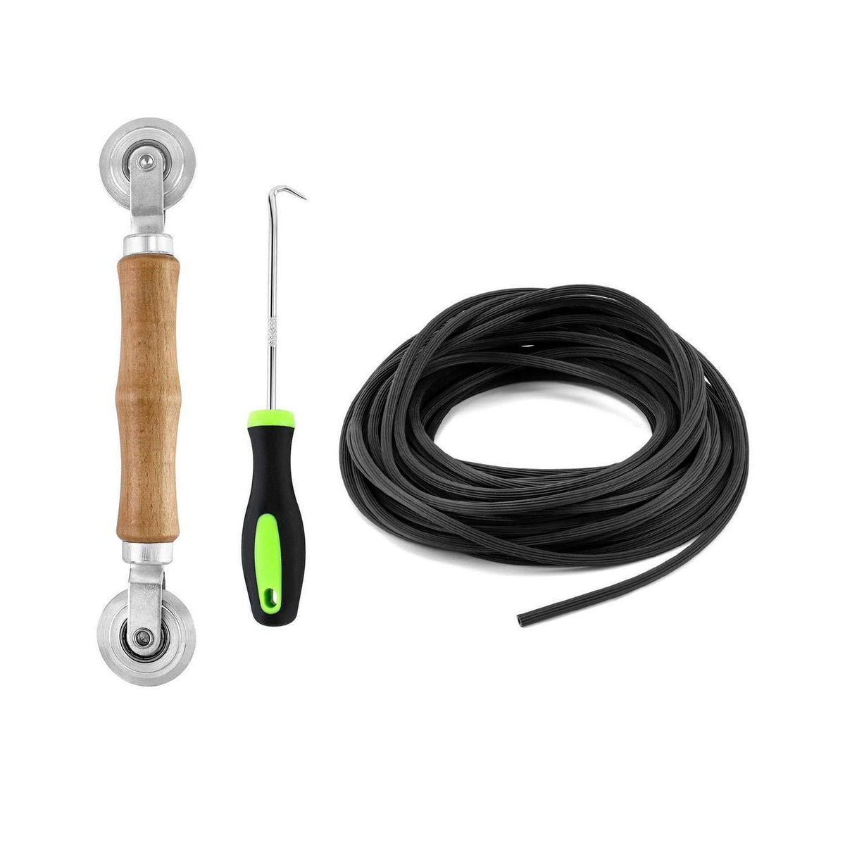 Fliegengitter Reparatur Set 3in1 – Kederleisten, Dichtung & Gummi