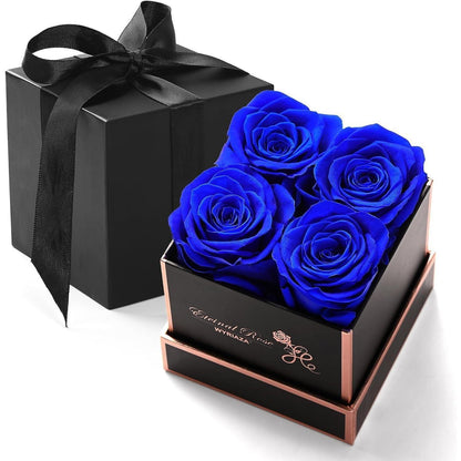 Ewige Infinity Rose Kette mit Konservierte Rosenbox Rot