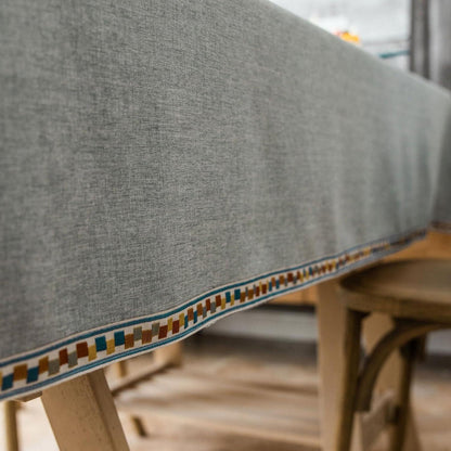 Rechteckige Tischdecke 130x260cm – Wasserabweisend & Abwaschbar