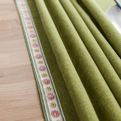 Vintage Boho Tischdecke Rechteckig Grün 130x220cm